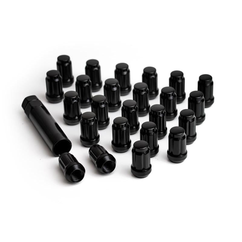 ICON Alloys Lug Nut Kit Black - 12x1.5 - 24 Lug Nuts w/ Key ICON ICO89121524B