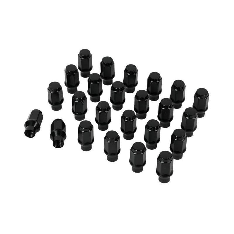 ICON Alloys Lug Nuts Black - 14x1.5 - 24 Lug Nuts w/ Custom Shank ICON ICO89141524B-ET