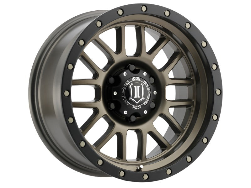 ICON Alpha 17x8.5 5x5 0mm Offset 4.75in BS 71.5mm Bore Bronze Wheel - Black Ops Auto Works