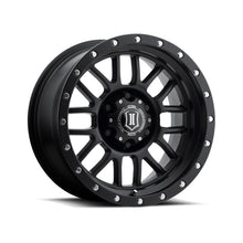 Load image into Gallery viewer, ICON Alpha 17x8.5 6x5.5 0mm Offset 4.75in BS 106.1mm Bore Satin Black Wheel ICON ICO1217858347SB