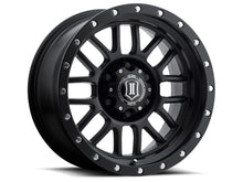 Load image into Gallery viewer, ICON Alpha 17x8.5 6x5.5 0mm Offset 4.75in BS 106.1mm Bore Satin Black Wheel - Black Ops Auto Works