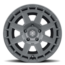 Load image into Gallery viewer, ICON Compass 17x8.5 6x5.5 0mm Offset 4.75in BS Satin Black Wheel ICON ICO3217858347SB