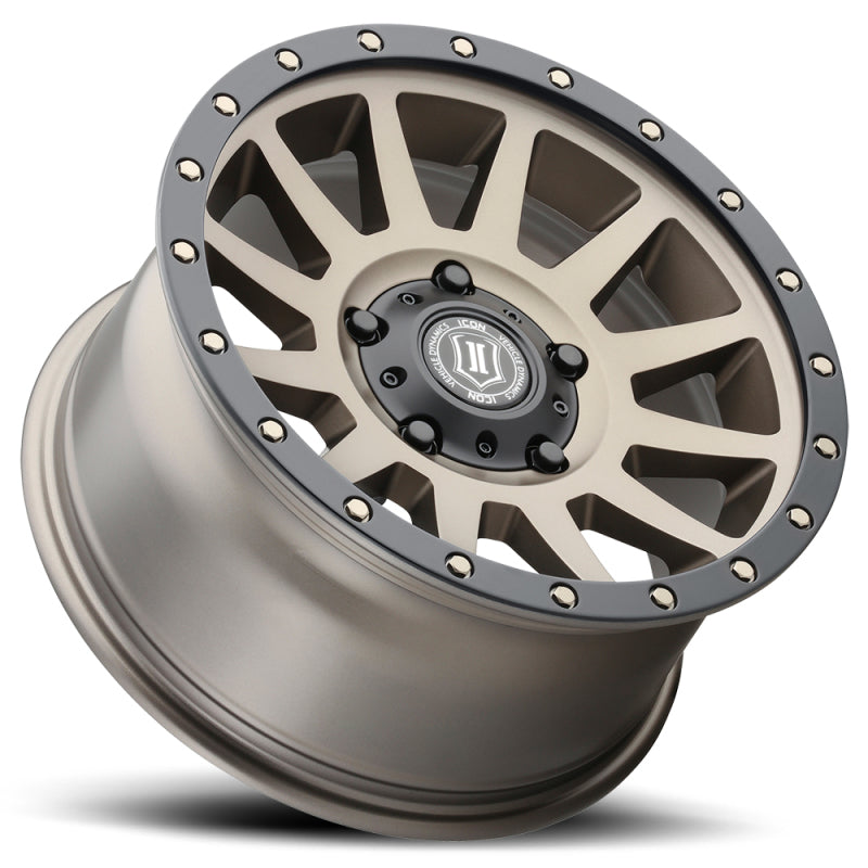 ICON Compression 17x8.5 5x150 25mm Offset 5.75in BS 110.1mm Bore Bronze Wheel ICON ICO2017855557BR