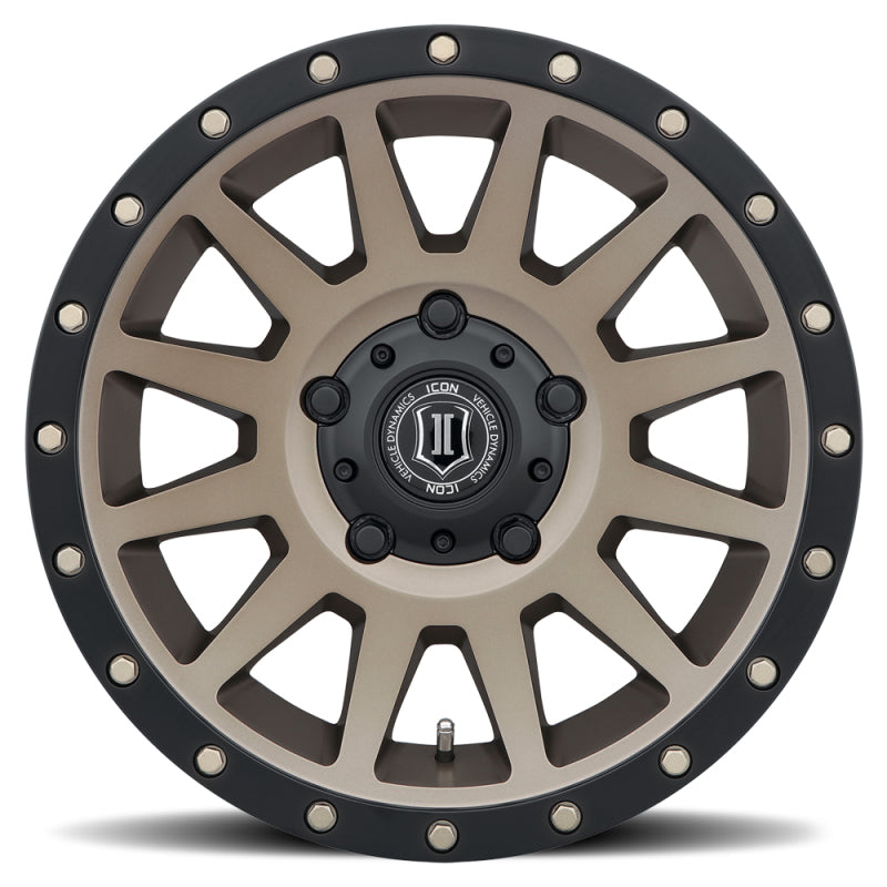 ICON Compression 17x8.5 5x150 25mm Offset 5.75in BS 110.1mm Bore Bronze Wheel ICON ICO2017855557BR