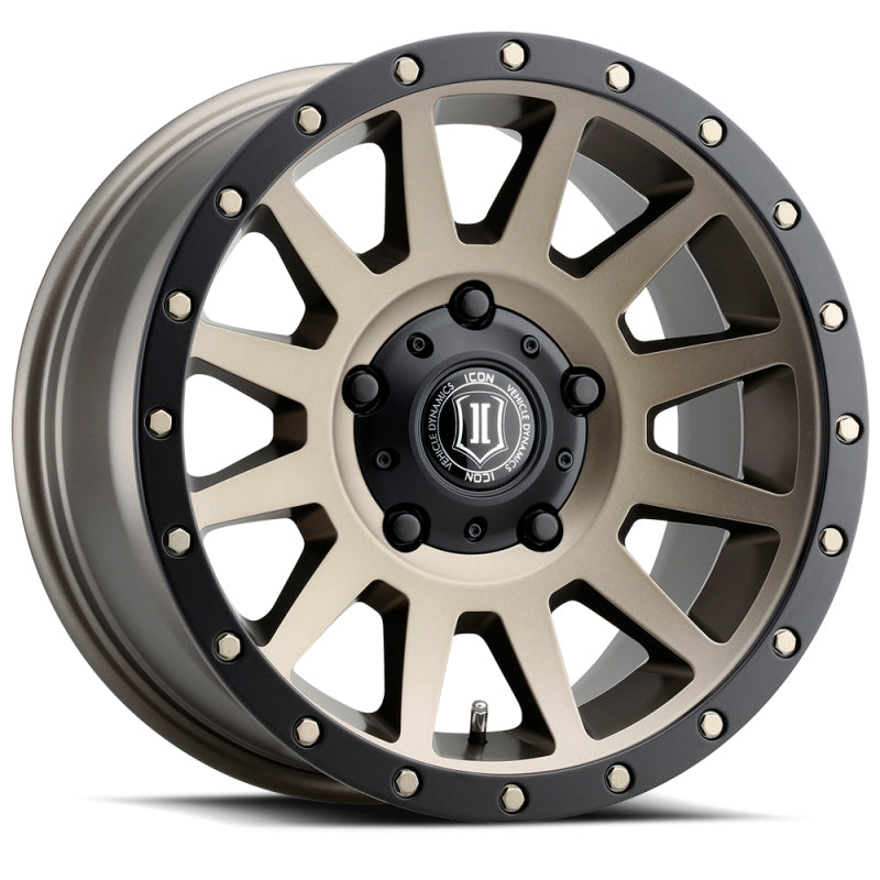 ICON Compression 17x8.5 5x150 25mm Offset 5.75in BS 110.1mm Bore Bronze Wheel ICON ICO2017855557BR