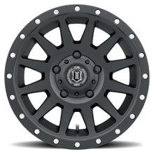 Load image into Gallery viewer, ICON Compression 17x8.5 5x150 25mm Offset 5.75in BS 110.1mm Bore Satin Black Wheel ICON ICO2017855557SB