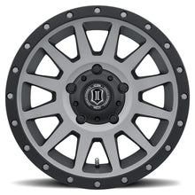 Load image into Gallery viewer, ICON Compression 17x8.5 5x150 25mm Offset 5.75in BS 110.1mm Bore Titanium Wheel ICON ICO2017855557TT