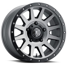 Load image into Gallery viewer, ICON Compression 17x8.5 5x150 25mm Offset 5.75in BS 110.1mm Bore Titanium Wheel ICON ICO2017855557TT