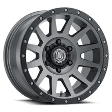 Load image into Gallery viewer, ICON Compression 17x8.5 6x5.5 25mm Offset 5.75in BS 95.1mm Bore Titanium Wheel ICON ICO2017859057TT