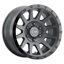 Load image into Gallery viewer, ICON Compression 18x9 5x150 25mm Offset 6in BS 110.1mm Bore Double Black Wheel ICON ICO2018905560DB
