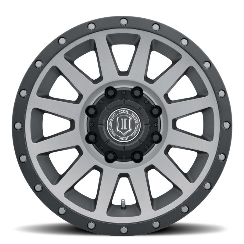 ICON Compression HD 18x9 8x170 6mm Offset 5.25in BS Titanium Wheel ICON ICO2018908152TT