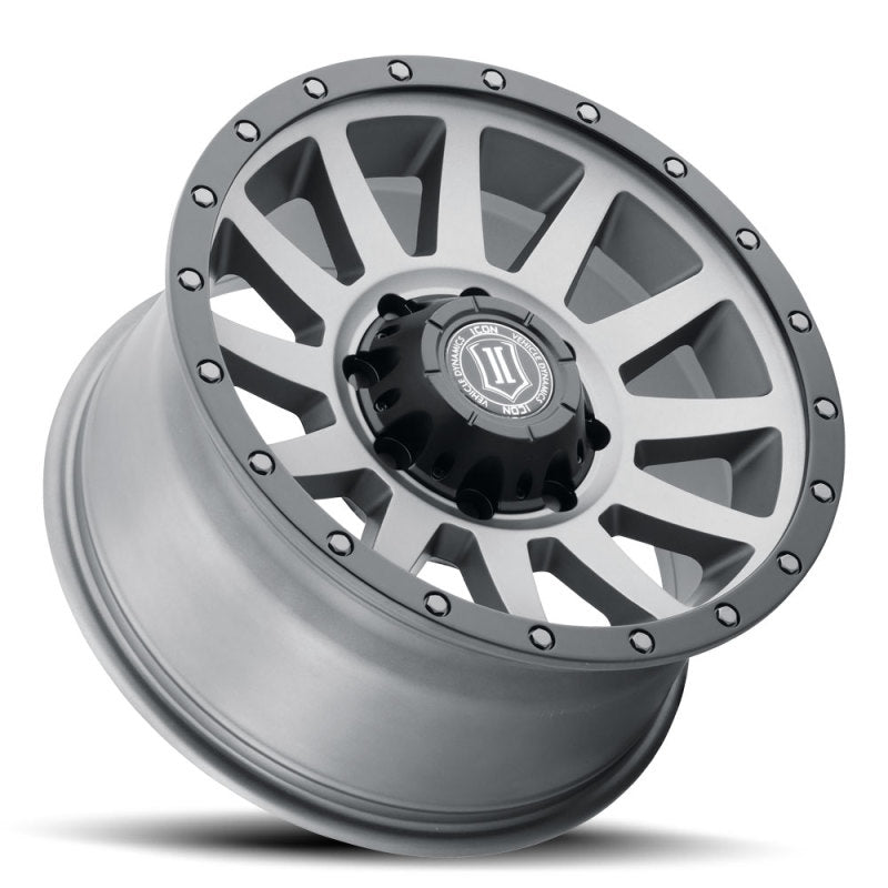 ICON Compression HD 18x9 8x170 6mm Offset 5.25in BS Titanium Wheel ICON ICO2018908152TT