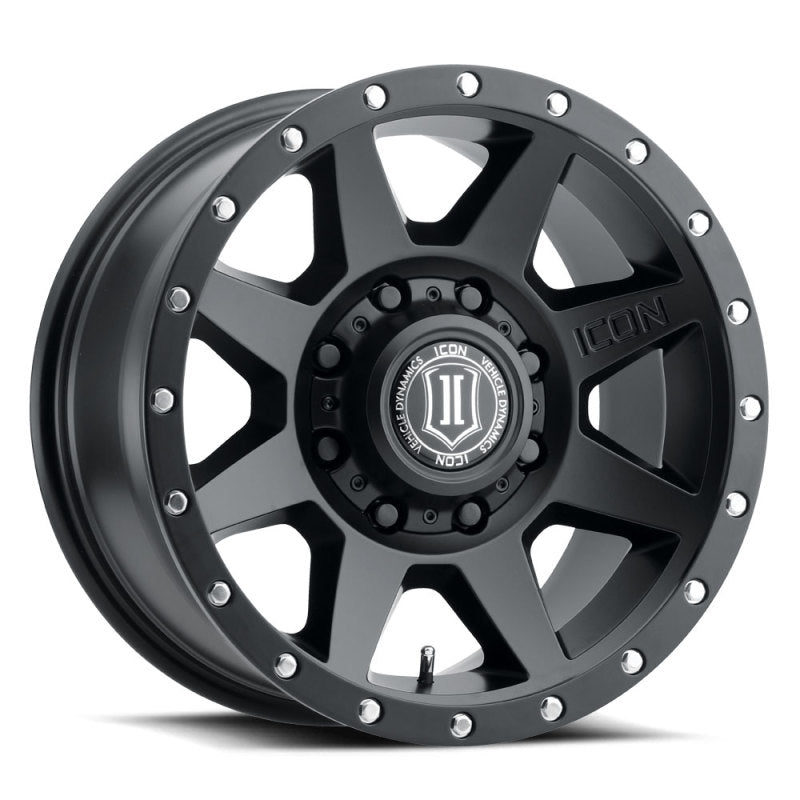 ICON Rebound 17x8.5 8x170 6mm Offset 5in BS 125mm Bore Satin Black Wheel - ICON 1817858150SB