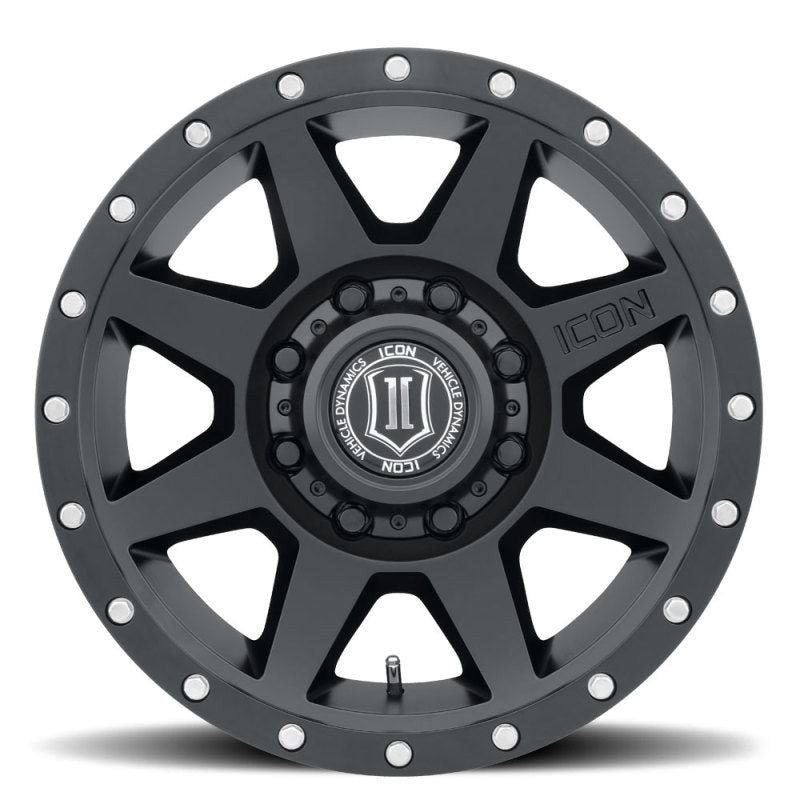 ICON Rebound 17x8.5 8x170 6mm Offset 5in BS 125mm Bore Satin Black Wheel - ICON 1817858150SB