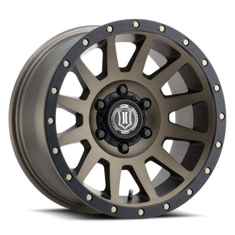 ICON Compression 17x8.5 6x135 6mm Offset 5in BS 87.1mm Bore Bronze Wheel - ICON 2017856350BR