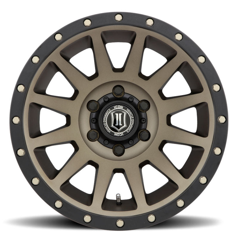 ICON Compression 17x8.5 6x135 6mm Offset 5in BS 87.1mm Bore Bronze Wheel - ICON 2017856350BR