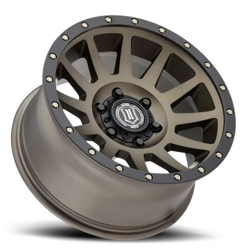 ICON Compression 17x8.5 6x5.5 25mm Offset 5.75in BS 95.1mm Bore Bronze Wheel - ICON 2017859057BR
