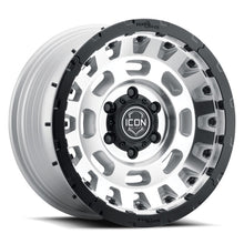 Load image into Gallery viewer, ICON Hammer Pro 17x8.5 / 5x5 / -6mm / 4.5in BS - Silver Machined - ICON 21017857345SM