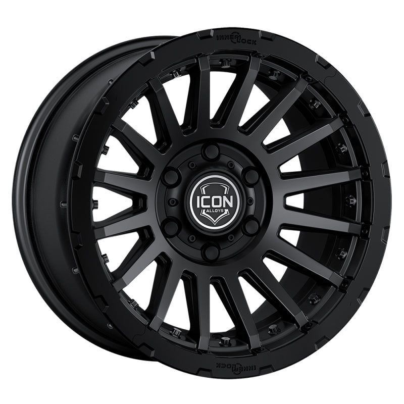 ICON Recon Pro 17x8.5 5 x 150 25mm Offset 5.75in BS Satin Black Wheel - ICON 23617855557SB