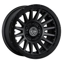 Load image into Gallery viewer, ICON Recon Pro 17x8.5 5 x 150 25mm Offset 5.75in BS Satin Black Wheel - ICON 23617855557SB