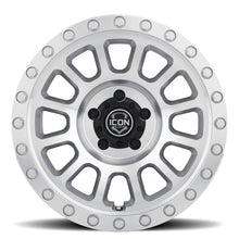 Load image into Gallery viewer, ICON Hulse 17 X 8.5 6 X 135 6mm Offset 5in BS Silver Machined - ICON 8017856350SM
