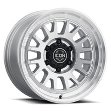 Load image into Gallery viewer, ICON Anza 17x8.5 5x150 25mm Offset 5.75in BS Silver Machined Wheel - ICON 8217855557SM