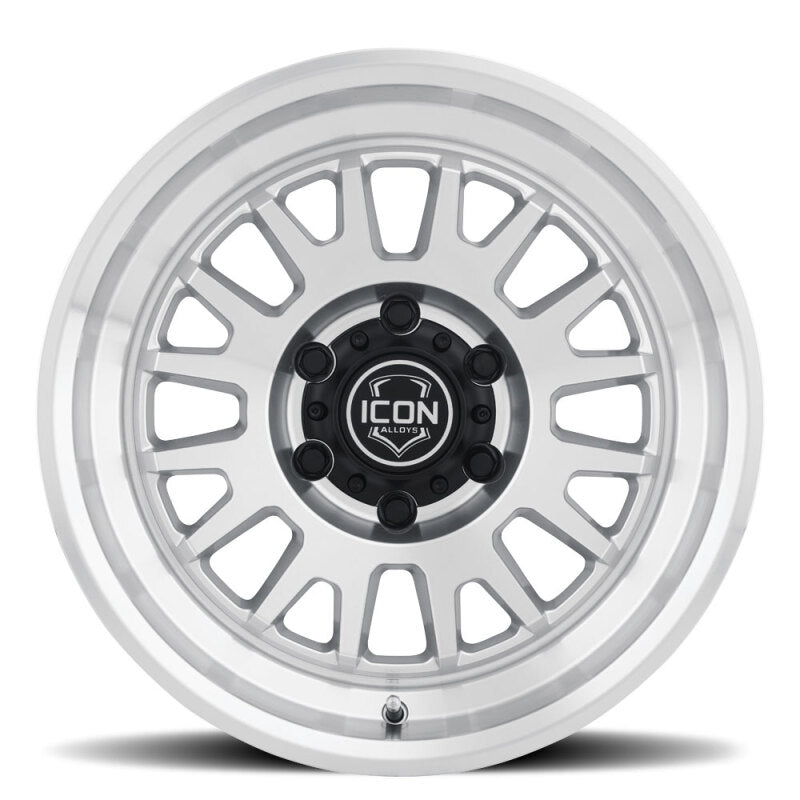ICON Anza 17x8.5 5x150 25mm Offset 5.75in BS Silver Machined Wheel - ICON 8217855557SM