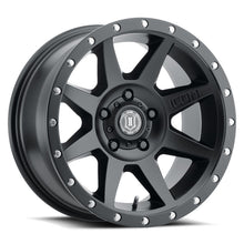 Load image into Gallery viewer, ICON Rebound 17x8.5 5x4.5 0mm Offset 4.75in BS 71.5mm Bore Satin Black Wheel ICON ICO1817856547SB