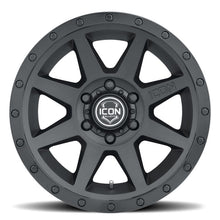 Load image into Gallery viewer, ICON Rebound 17x8.5 6x5.5 0mm Offset 4.75in BS 106.1mm Bore Double Black Wheel ICON ICO1817858347DB