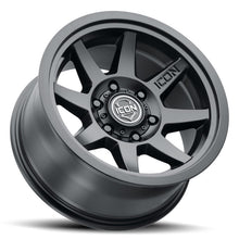 Load image into Gallery viewer, ICON Rebound 17x8.5 6x5.5 0mm Offset 4.75in BS 106.1mm Bore Satin Black Wheel ICON ICO1917858347SB