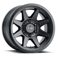 Load image into Gallery viewer, ICON Rebound 17x8.5 6x5.5 0mm Offset 4.75in BS 106.1mm Bore Satin Black Wheel ICON ICO1917858347SB