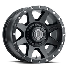Load image into Gallery viewer, ICON Rebound 17x8.5 8x170 6mm Offset 5in BS 125mm Bore Satin Black Wheel ICON ICO1817858150SB