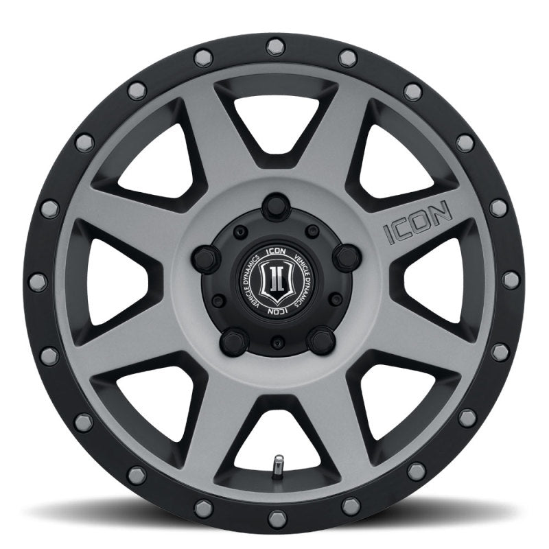 ICON Rebound 18x9 5x150 25mm Offset 6in BS 110.1mm Bore Titanium Wheel ICON ICO1818905560TT