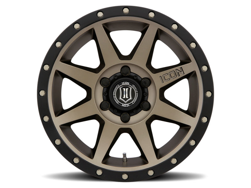 ICON Rebound 18x9 5x5 -12mm Offset 4.5in BS 71.5mm Bore Bronze Wheel ICON ICO1818907345BR