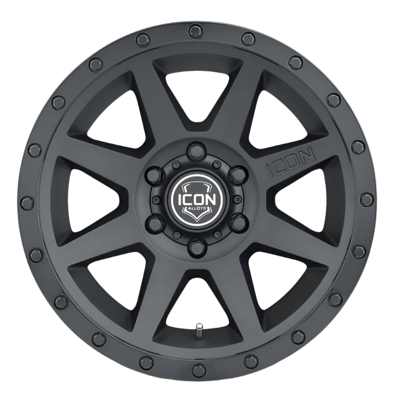 ICON Rebound 18x9 6x135 6mm Offset 5.25in BS 87.1mm Bore Double Black Wheel ICON ICO1818906352DB