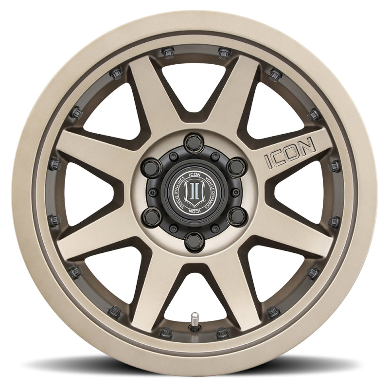 ICON Rebound Pro 17x8.5 5x5 -6mm Offset 4.5in BS 71.5mm Bore Bronze Wheel ICON ICO21817857345BR