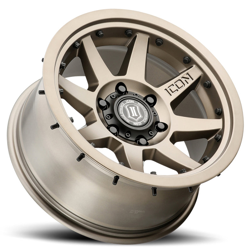 ICON Rebound Pro 17x8.5 5x5 -6mm Offset 4.5in BS 71.5mm Bore Bronze Wheel ICON ICO21817857345BR