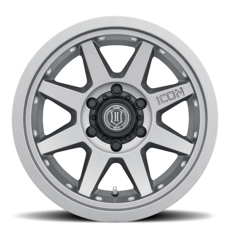 ICON Rebound Pro 17x8.5 5x5 -6mm Offset 4.5in BS 71.5mm Bore Titanium Wheel ICON ICO21817857345TT