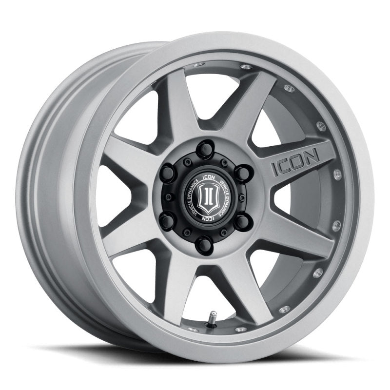 ICON Rebound Pro 17x8.5 6x135 6mm Offset 5in BS 87.1mm Bore Titanium Wheel ICON ICO21817856350TT