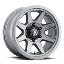 Load image into Gallery viewer, ICON Rebound Pro 17x8.5 6x135 6mm Offset 5in BS 87.1mm Bore Titanium Wheel ICON ICO21817856350TT
