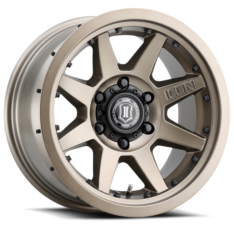ICON Rebound Pro 17x8.5 6x5.5 0mm Offset 4.75in BS 106.1mm Bore Bronze Wheel - Black Ops Auto Works