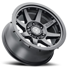 Load image into Gallery viewer, ICON Rebound Pro 17x8.5 6x5.5 0mm Offset 4.75in BS 106.1mm Bore Satin Black Wheel ICON ICO21817858347SB