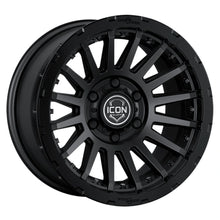 Load image into Gallery viewer, ICON Recon Pro 17x8.5 5 x 150 25mm Offset 5.75in BS Satin Black Wheel - ICON 23617855557SB
