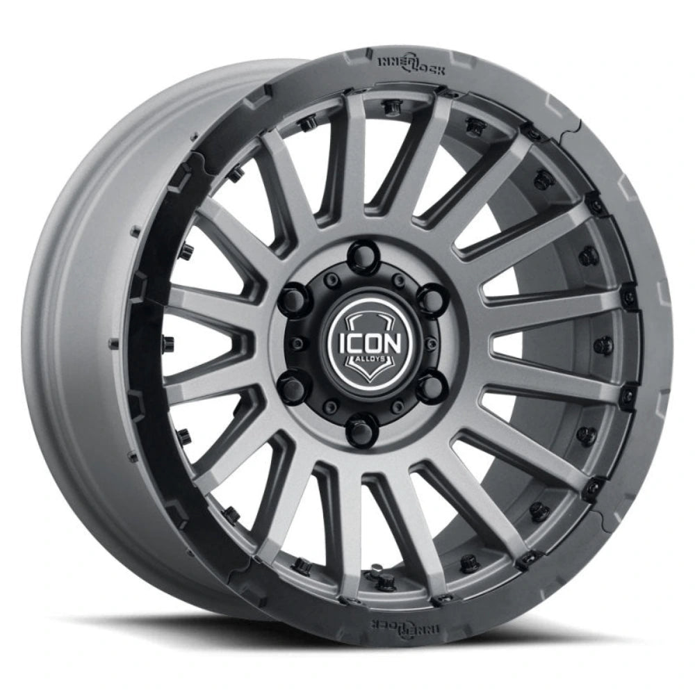 ICON Recon Pro 17x8.5 6 x 5.5 25mm Offset 5.75in BS Charcoal Wheel - ICON 23617859057CH