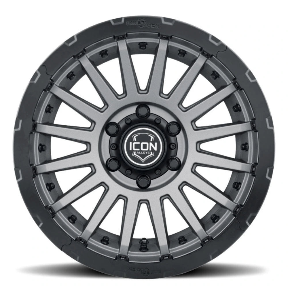ICON Recon Pro 17x8.5 6 x 5.5 25mm Offset 5.75in BS Charcoal Wheel - ICON 23617859057CH