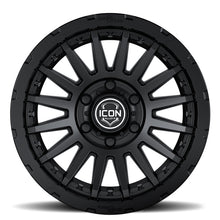 Load image into Gallery viewer, ICON Recon Pro 17x8.5 6x5.5 0mm Offset 4.75in BS 106.1mm Bore Satin Black Wheel ICON ICO23617858347SB