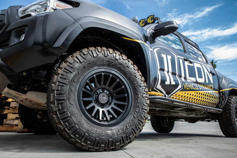 ICON Recon SLX 17x8.5 5x4.5 0mm Offset 4.75in BS 71.5mm Bore Satin Black Wheel ICON ICO3617856547SB