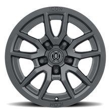 Load image into Gallery viewer, ICON Vector 5 17x8.5 5x150 25mm Offset 5.75in BS 110.1mm Bore Satin Black Wheel ICON ICO2617855557SB
