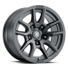 Load image into Gallery viewer, ICON Vector 5 17x8.5 5x150 25mm Offset 5.75in BS 110.1mm Bore Satin Black Wheel ICON ICO2617855557SB