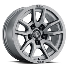 Load image into Gallery viewer, ICON Vector 5 17x8.5 5x150 25mm Offset 5.75in BS 110.1mm Bore Titanium Wheel ICON ICO2617855557TT
